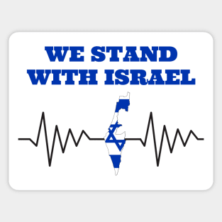 Patriotic Jewish, We Stand With Israel Sticker